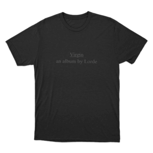 Lorde Virgin Album Art Unisex T Shirt Black