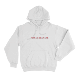 Man Of The Year Unisex Hoodie White
