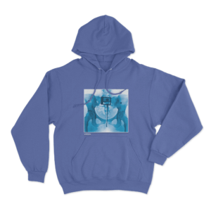 Virgin X Ray Album Cover Unisex Hoodie Blue