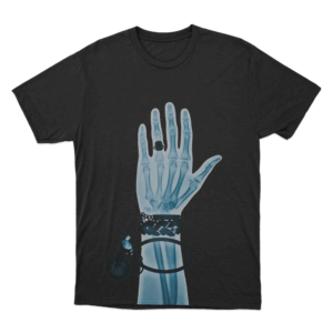 X Ray Hand Unisex T Shirt Black