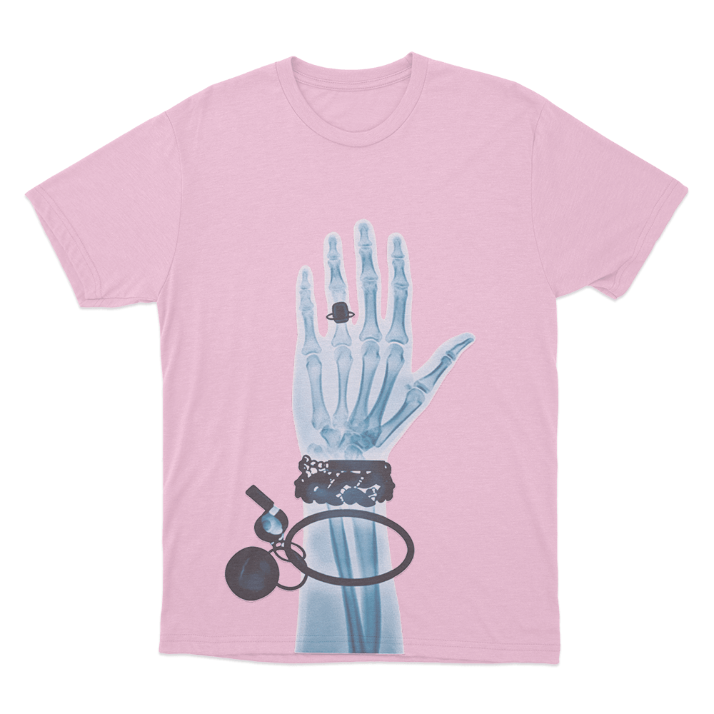 X-Ray Hand Unisex T Shirt Pink X Ray Hand Unisex T Shirt Pink