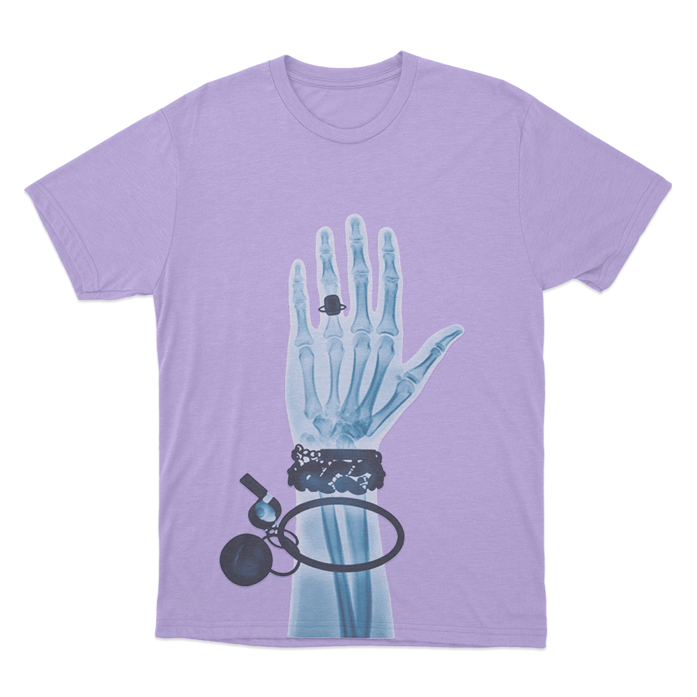 X-Ray Hand Unisex T Shirt Purple X Ray Hand Unisex T Shirt Purple