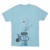 X Ray Hand Unisex T Shirt Sky Blue