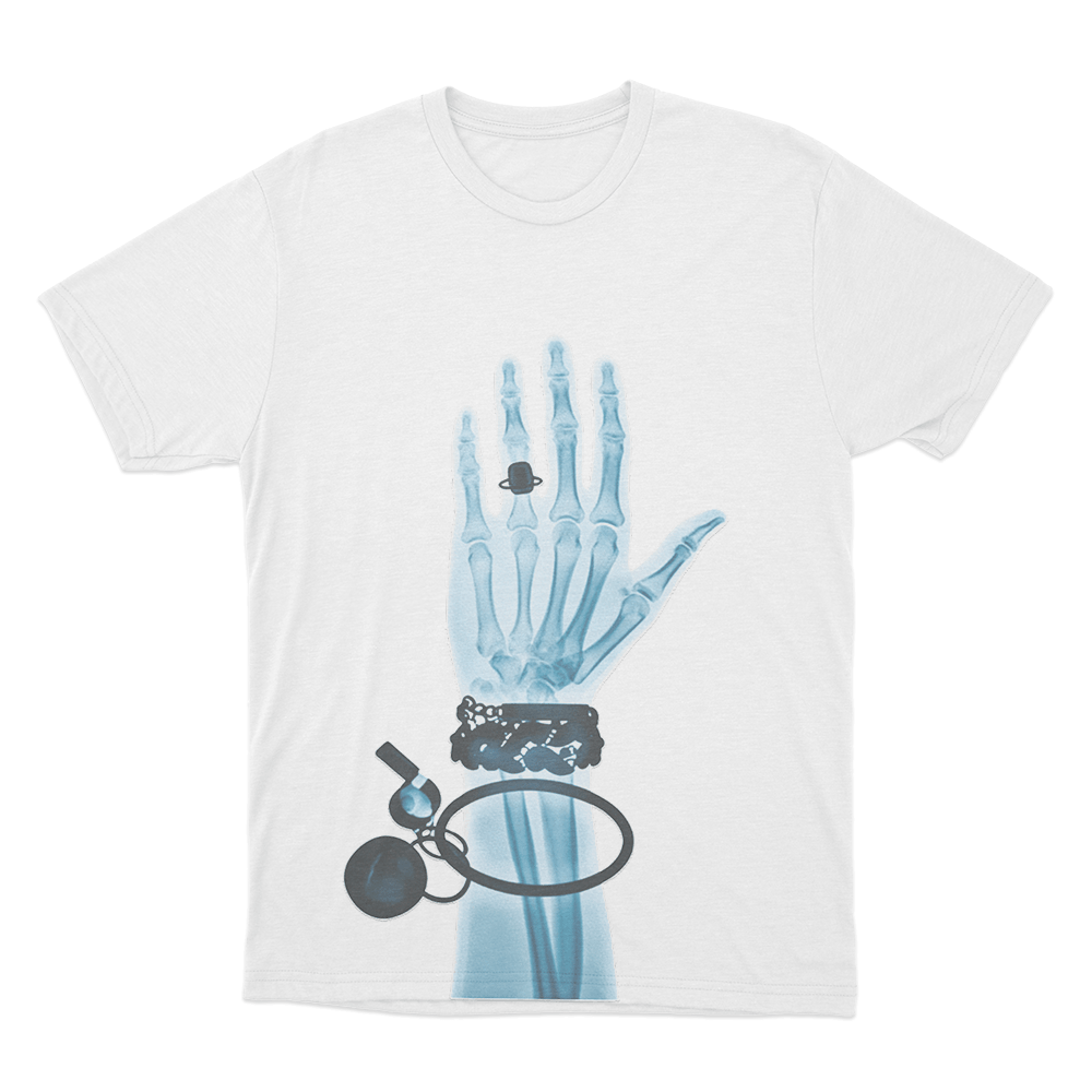X-Ray Hand Unisex T Shirt White X Ray Hand Unisex T Shirt White